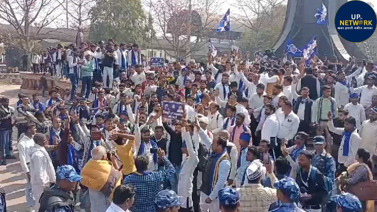 लखनऊ: हैदर कैनाल बचाने युवाओं का ASP प्रदर्शन