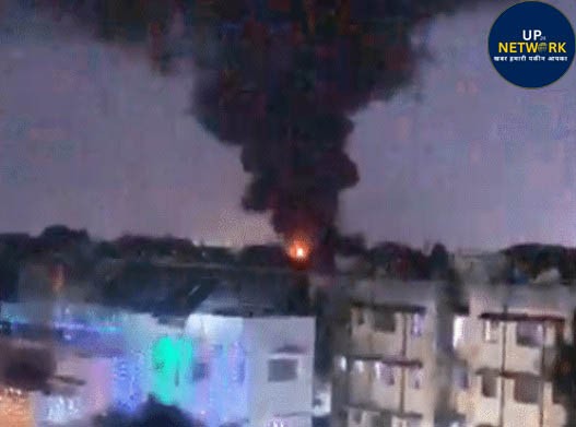 लखनऊ आग हादसा: 3 मंजिला मकान में लगी भीषण आग, 5 घायल