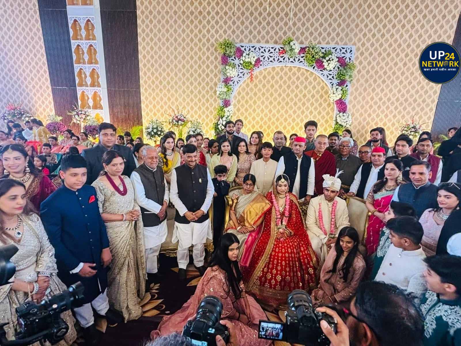 सैफई में आर्यन की शाही शादी, लद्दाख की सेरिंग संग जयमाला