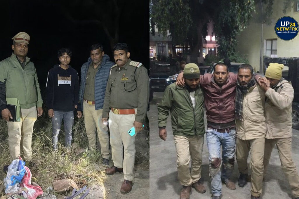 Kaushambi Encounter में गौ तस्कर सरताज घायल होकर गिरफ्तार