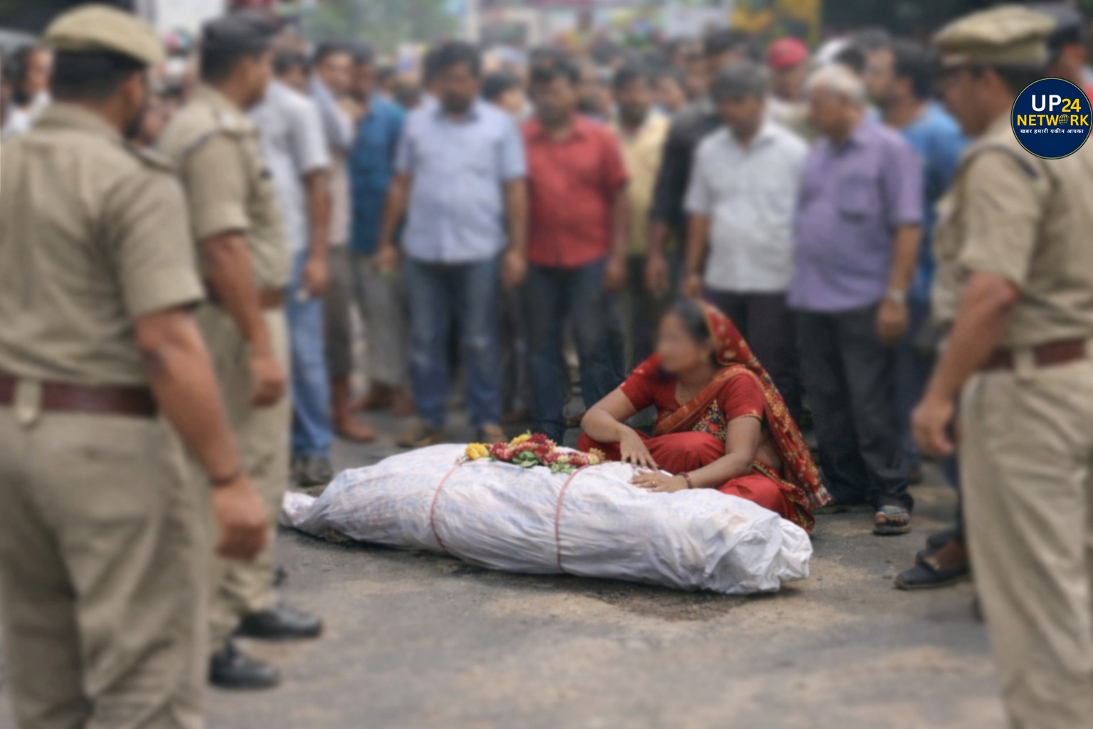 Unnao News: किराया न देने पर निकाला, शव संग धरना