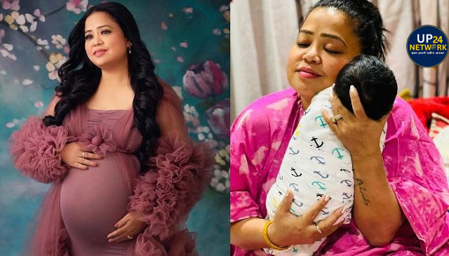 Pregnant woman and newborn baby.