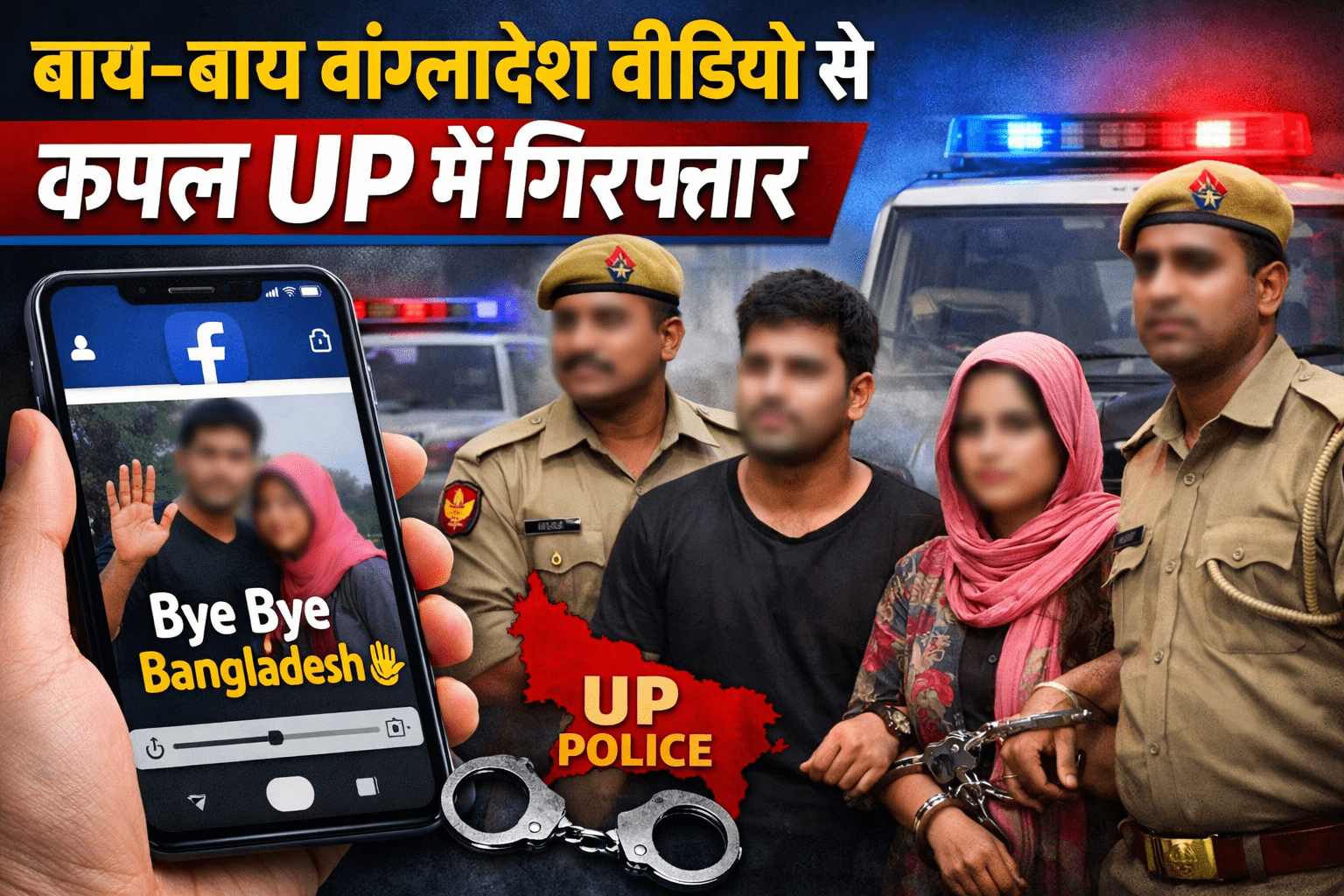 बाय-बाय बांग्लादेश वीडियो: कपल UP में गिरफ्तार