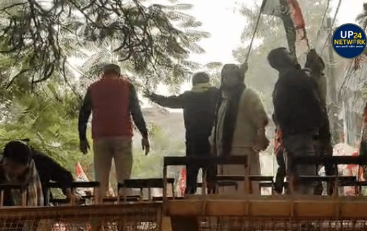 कांग्रेस का BJP मुख्यालय की ओर कूच, ED पर आरोप