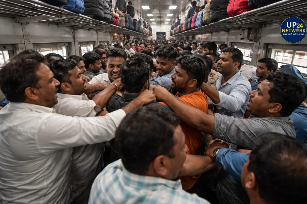 UP News: बनारस–लखनऊ ट्रेन में दो गुट भिड़े