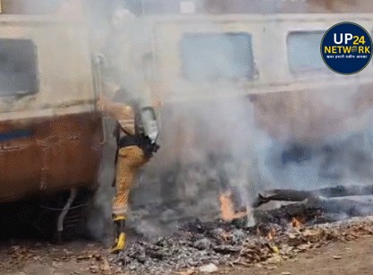 Lucknow News: ट्रेन मॉकड्रिल में यात्रियों का रेस्क्यू