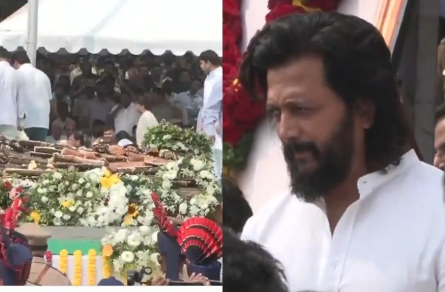 अजित पवार के अंतिम संस्कार में रितेश देशमुख शामिल