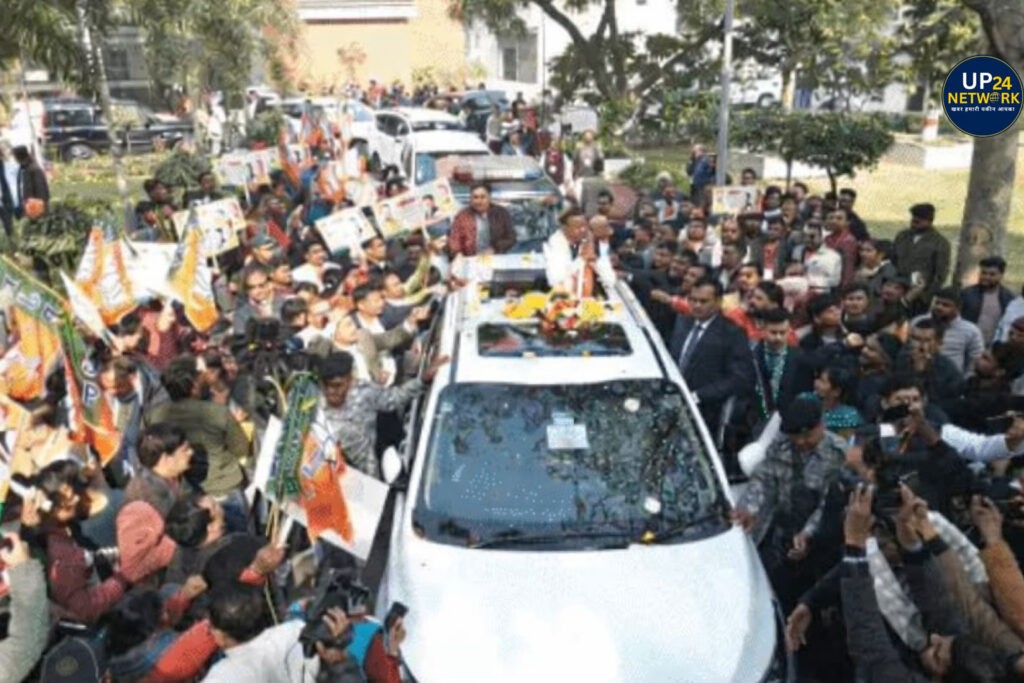 UP News: BJP प्रदेश अध्यक्ष स्वागत में लखनऊ की रफ्तार थमी