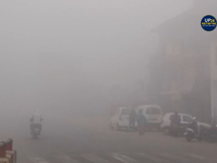 Lucknow Weather Alert: शीतलहर, AQI रेड; घना कोहरा
