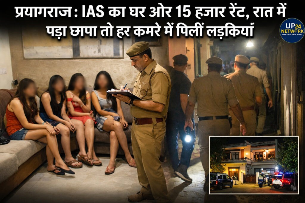 प्रयागराज: IAS के किराए के घर पर रात में छापा