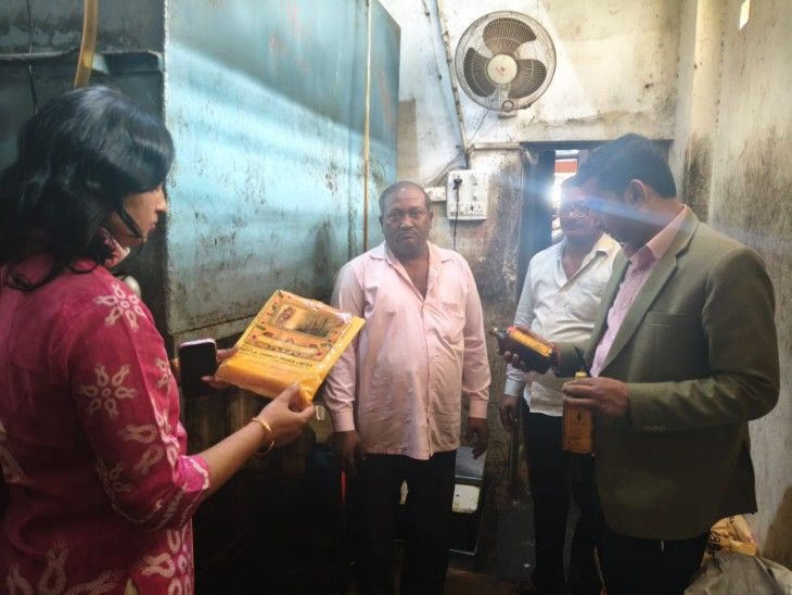 लखनऊ में 750 लीटर मिलावटी सरसों तेल सीज