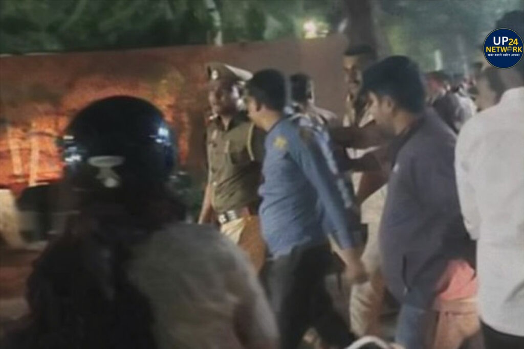 लखनऊ में वकील पर बाउंसर हमला, CCTV में पिटाई