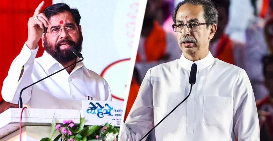 "ये तो सिर्फ ट्रेलर है..." उद्धव ठाकरे को एकनाथ शिंदे की खुली चेतावनी, शिवसेना UBT में बगावत पर बढ़ा सियासी संग्राम 5 शिवसेना कार्यक्रम में भाषण देते एकनाथ शिंदे