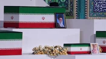 Tiny Coffin of Khamenei's Granddaughter Displayed at State Funeral