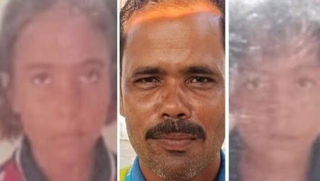 बस्ती में ट्रक के नीचे दबकर पिता और दो बेटियों की मौत