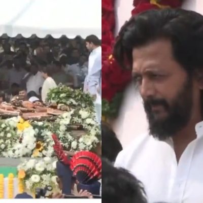 अजित पवार के अंतिम संस्कार में रितेश देशमुख शामिल