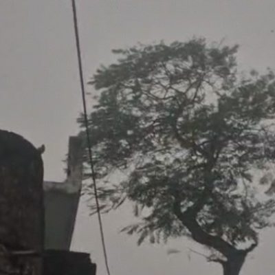 लखनऊ में अचानक बदला मौसम, गरज-चमक संग बारिश और तेज आंधी