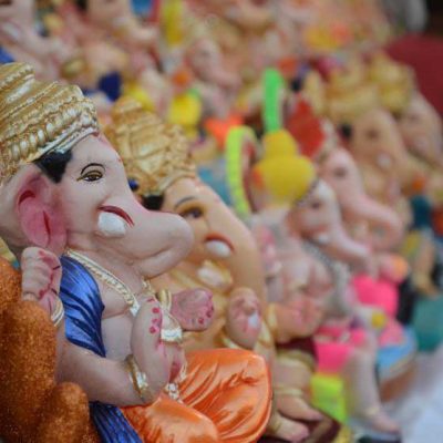लखनऊ में गणेश चतुर्थी पर मिट्टी के गणेश की डिमांड 4 गुना बढ़ी