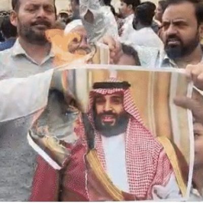 लखनऊ में Prince Salman की तस्वीर जलाई, ईरान-भारत पर बयान