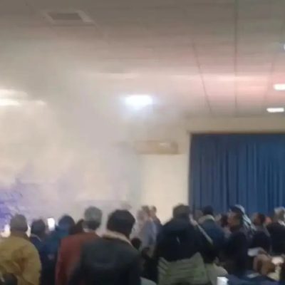 Mayawati PC: शॉर्ट सर्किट से धुआं, अफरा-तफरी